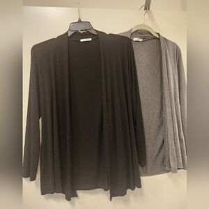 2: New Choice Womens Cardigan Size Small one Gray one Black!